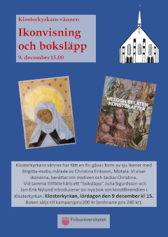 Klosterkyrkans Vänner: Ikoner och boksläpp