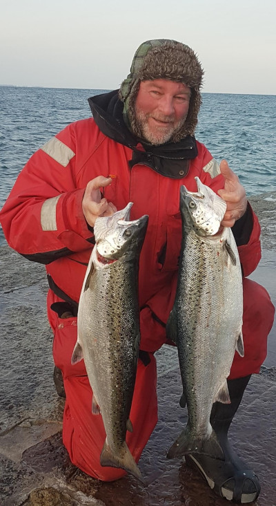 Borghamn Strand: salmoin fishing