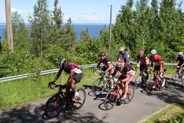 Sjövägen während der Halvvättern-Radwettbewerbes. Photo: Bernd Beckmann