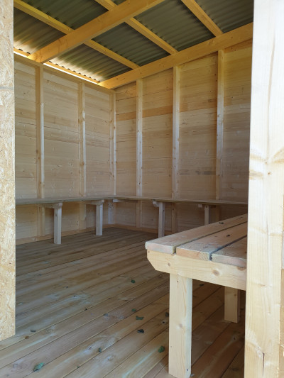 New bathing huts (changing rooms)at Bårstadbad. Foto: Bernd Beckmann