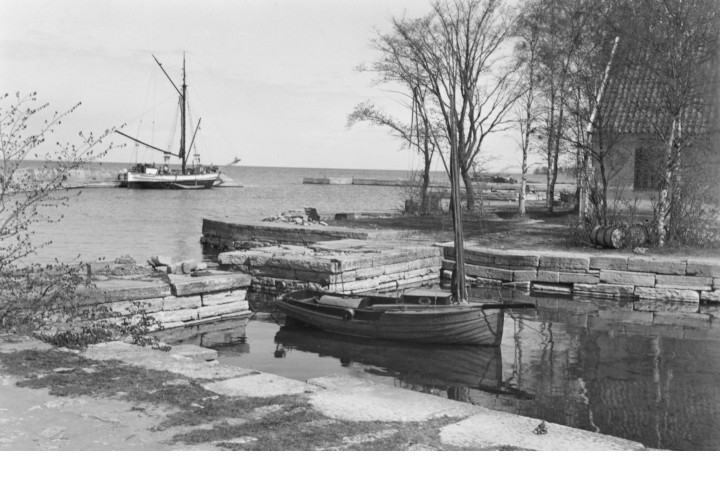 Borghamn, Innenhafen, 1935. Foto: Digitalt museum