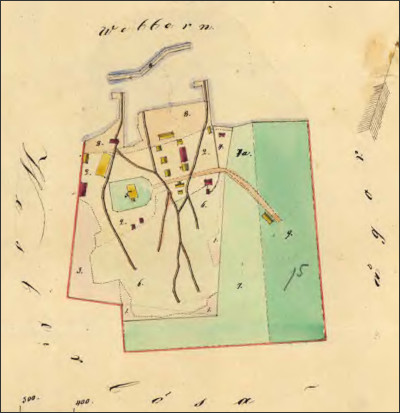 Map of Borghamn, 1853