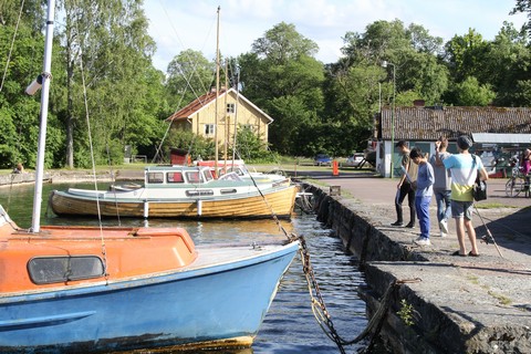 Inner harbour in Borghamn. Photo: Bernd Beckmann