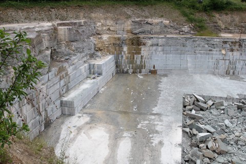 Borghamn's lime stonequarry. Photo: Bernd Beckmann