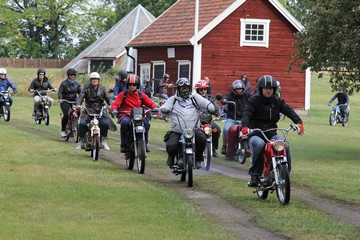 Borghamnsdagen - Mopedrally. Foto: Bernd Beckmann