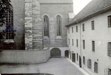 Inner yard of nunnery. Photo: Föreningen Gamla Vadstena