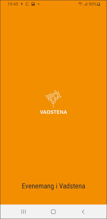 Evenemang i Vadstena appen - splashscreen