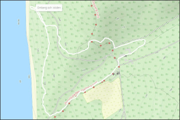 Map - Omberg and the ice age